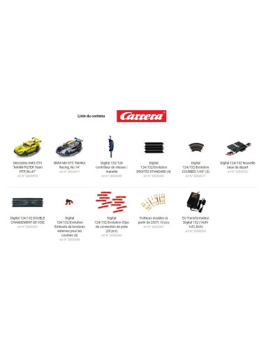 Carerra Circuit Digital 132 GT Race battle L7.30 Ref CA30011