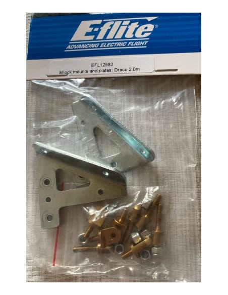 E-flite Plaque support amortisseur + accessoires Draco 2.0 EFL12582