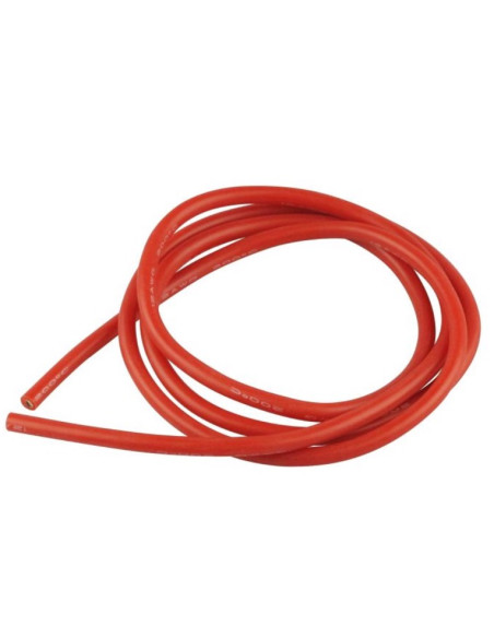 Cable silicone 4mm² rouge 1M