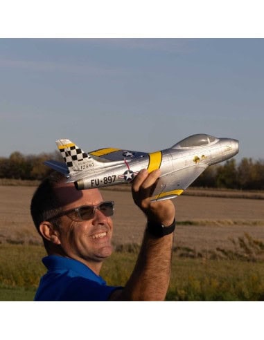 UMX F-86 Sabre turbine 30mm BNF Basic AS3X / Safe EFLU7050