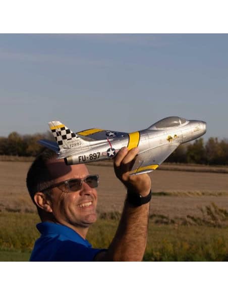 UMX F-86 Sabre turbine 30mm BNF Basic AS3X / Safe EFLU7050