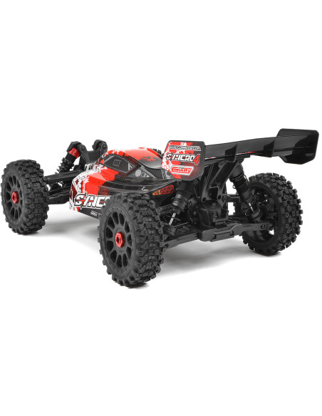 Découvrez le Team Corally Syncro4 : le buggy ultime 1:8 pour les amateurs de sensations fortes, prêt à conquérir tous les terrai