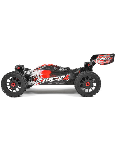 Découvrez le Team Corally Syncro4 : le buggy ultime 1:8 pour les amateurs de sensations fortes, prêt à conquérir tous les terrai