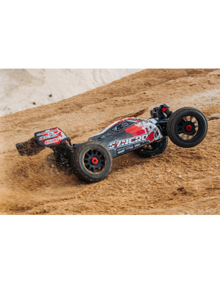 Découvrez le Team Corally Syncro4 : le buggy ultime 1:8 pour les amateurs de sensations fortes, prêt à conquérir tous les terrai