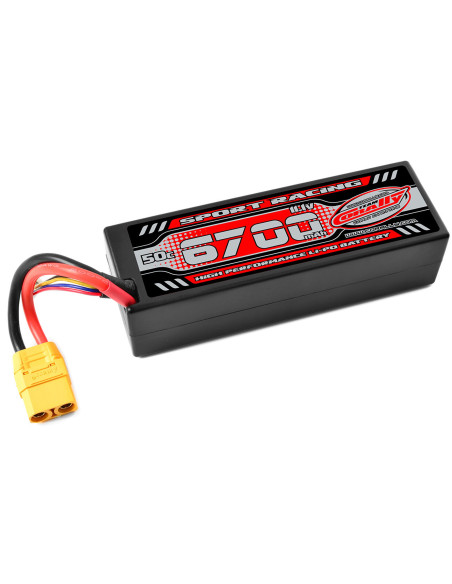 Batterie lipo 6700 Mah 3S 50C prise XT90 Hardcase