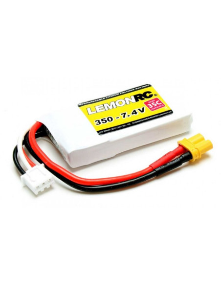 Batterie lipo 350 mAh 7,4v 2S 35C prise XT30