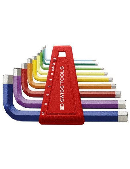 Clé BTR PB Swiss tools color 9 pièces de 1.5mm à 10 mm