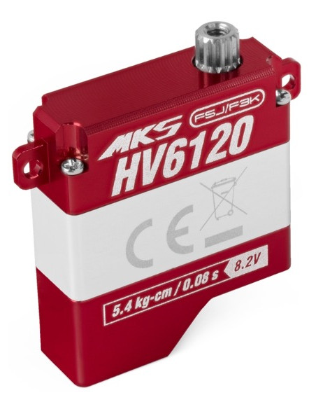 MKS HV6120 Servo aile 5.4kg 0.08s épaisseur 8mm