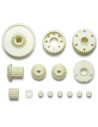 Tamiya 50529 set pignons transmission 4wd pour TA01, TA02, TA02T, DF01 .