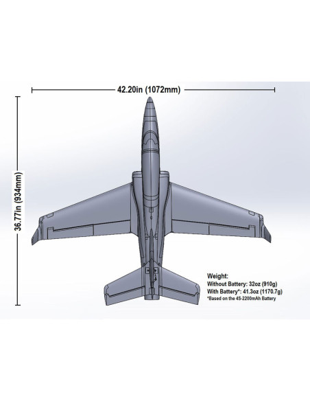 Le Viper 64mm d'E-flite allie performance, tension et facilité de pilotage.