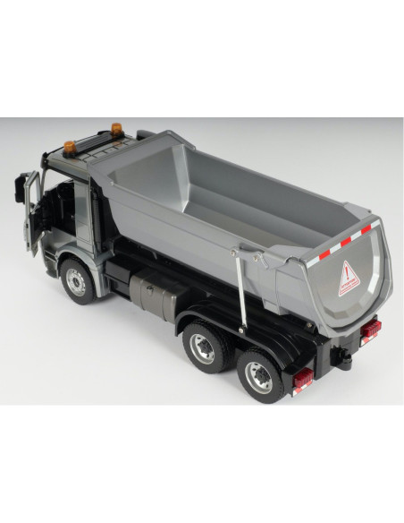Camion Mercedes RC 2,4 GHz, benne alu 15 kg, 46 cm, éclairage et son.