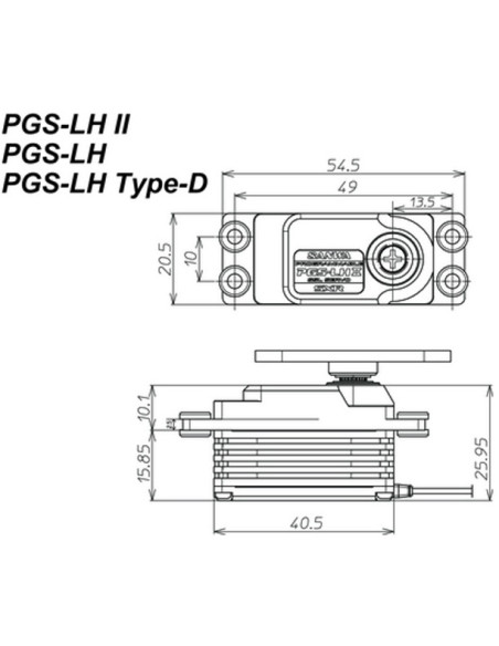 Servo Sanwa PGS-LHII 7,4V Brushless : des performances haut de gamme !