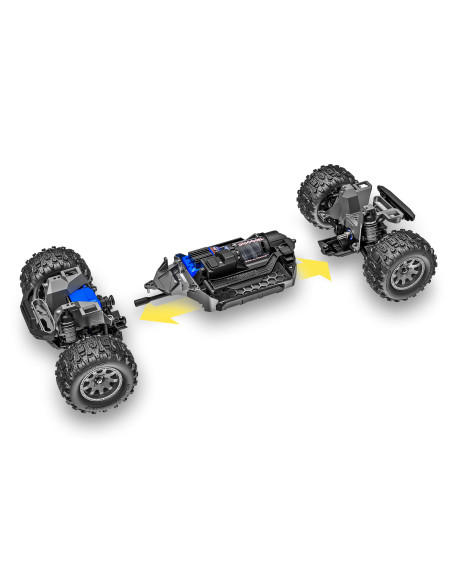 Mini Maxx 4x4 1/10, 50 km/h, complet, long débattement, prêt pour bashing.