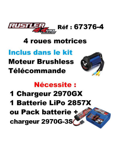 Le Rustler 4X4 VXL allie puissance, style et durabilité extrême.