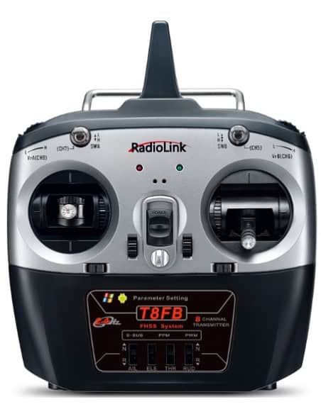 Radio 8 voies BT T8FB + Récepteur R8EF RadioLink Mode 1