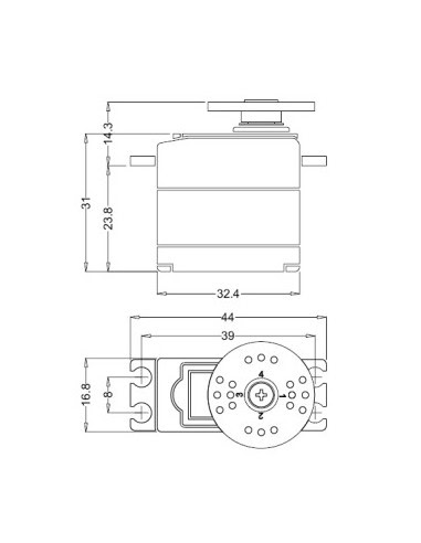 Servo Hitec HS-225MG