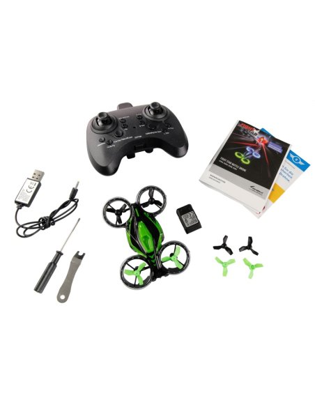 Mini Drone FightStar vert lumineux et combat
