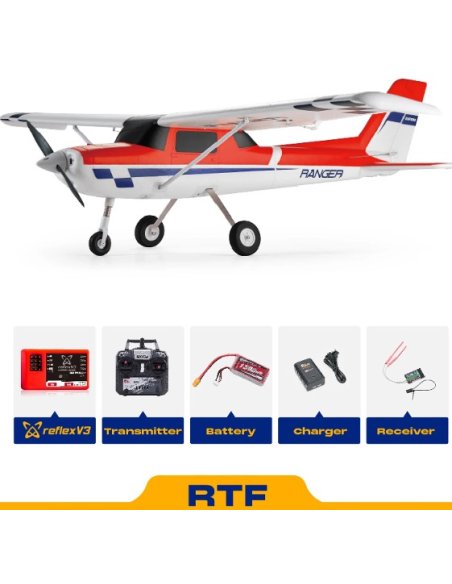 FMS Ranger 1220mm rouge + Radio complet RTF