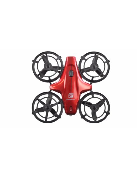 Mini drone Sparrow rouge ou bleu avec capteurs