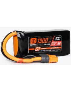 Batterie lipo 1300 MAh 3S 11,1v Smart 30C prise IC3