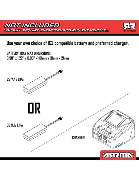 Grom Typhon brushless 4x4 RTR 3S  80 Km/h ARA2306T1