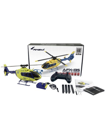 Helicoptère EC135 brushless pro Alpin Air Ambulance Complet