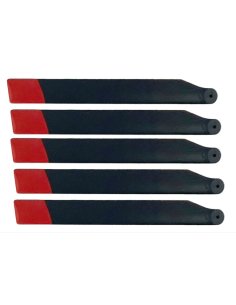 Set de pales principales noir rouge MD500E