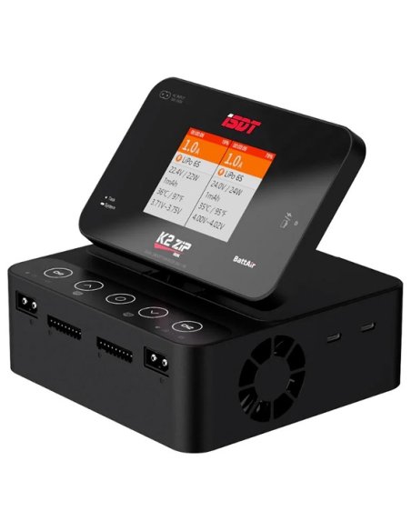 ISDT K2 ZiP AC/DC 1 à 8 éléments lipos jusqu'à 500w par canal