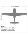 UMX Cirrus SR22T BNF Basic + AS3X / Safe EFLU15950 - vue 5