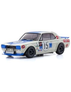 Mini-Z Autoscale Skyline 2000GT-R Racing Num 15 Bleu 1972