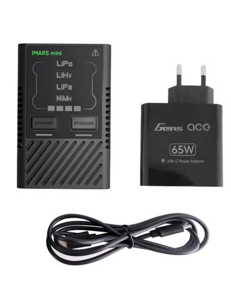 Chargeur Gens Ace I-Mars Mini 60W 2/4S lipo /Nimh /LiHv/LiFe + Alimentation
