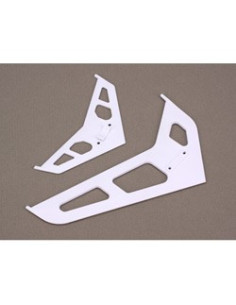 BLH1672 Sat et dérive set blanc Blade 450 E-flite