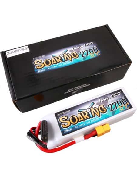 Batterie lipo 2700 MAh 3S 11,1v Prise XT60 30C Gens ACE