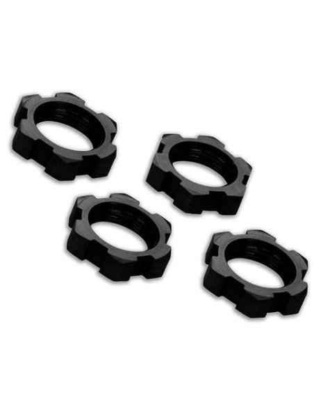 Traxxas 7758A Ecrous alu 17mm anodisés noir (x4)
