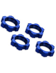 Traxxas 7758 Ecrous alu 17mm anodisés bleu (x4)