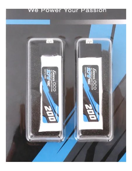 Batterie lipo 200 Mah 1S 45C prise JSTPH 1.25 (X2) Gens ACE