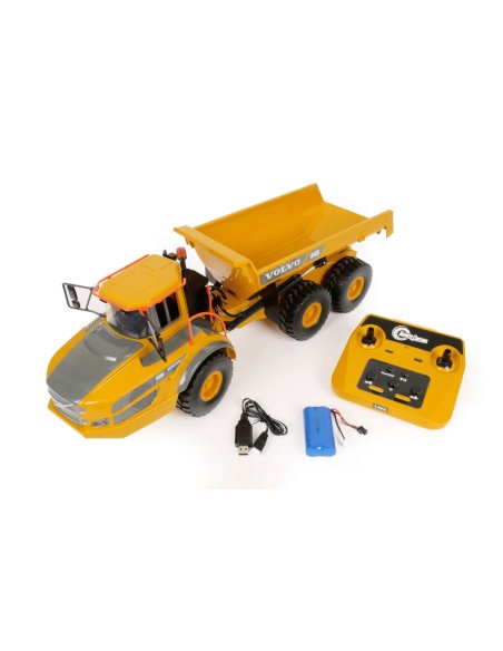 T2M Tombereau Volvo articulé 6x6 + Radio 1/20 ème