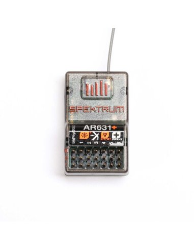 Récepteur AR631+ AS3x et Safe 6 canaux Spektrum SPM-1031