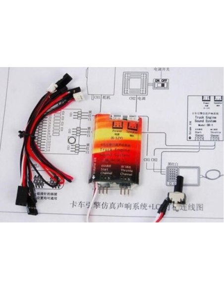 Kit bruiteur camion ou tracteur CrossRc CRO97400067