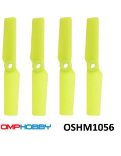 OSHM1056 Helice de queue jaune (x4) M1 OmpHobby