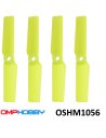 OSHM1056 Helice de queue jaune (x4) M1 OmpHobby
