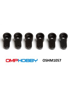 OSHM1057 Bras de servo (x6) OmpHobby M1