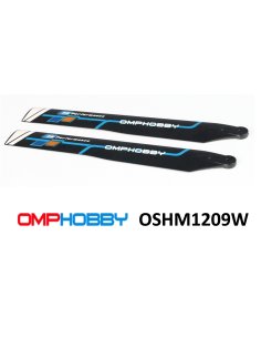 OSHM1209W pales 125 mm Hard blanche M1 OmpHobby