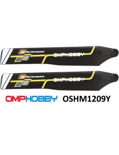OSHM1209Y pales 125 mm Hard Jaune M1 OmpHobby