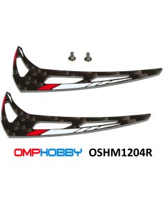 OSHM1204R Dérive rouge  (X2) M1 OmpHobby