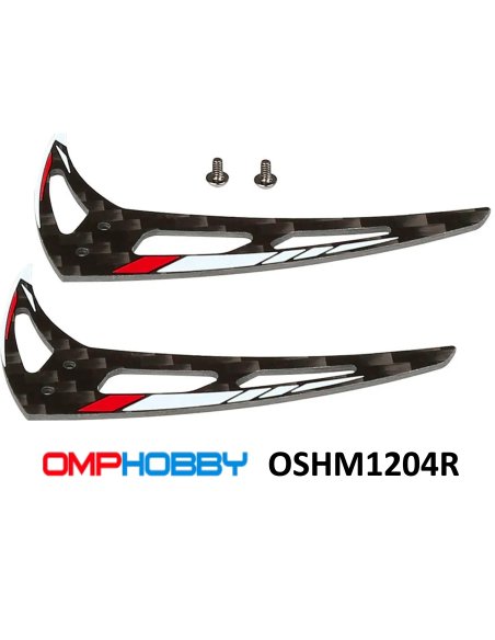 OSHM1204R Dérive rouge  (X2) M1 OmpHobby