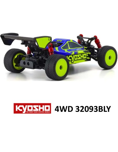 Mini-Z 4WD Inferno MP9 Bleu Jaune Kyosho 32093BLY