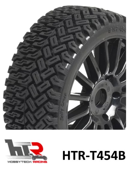Roues pneus Rallycross / jantes Baton noir hexagonal 17 HTR-T454B