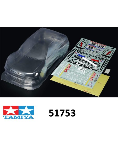 Tamiya 51753 peugeot 306 Maxi Carrosserie + accessoires