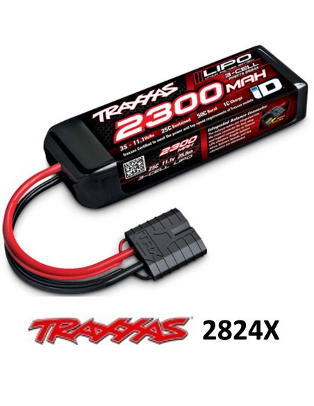 Batterie lipo 2300 Mah 3S 11,1v Prise Traxxas ID traxxas 2824X
